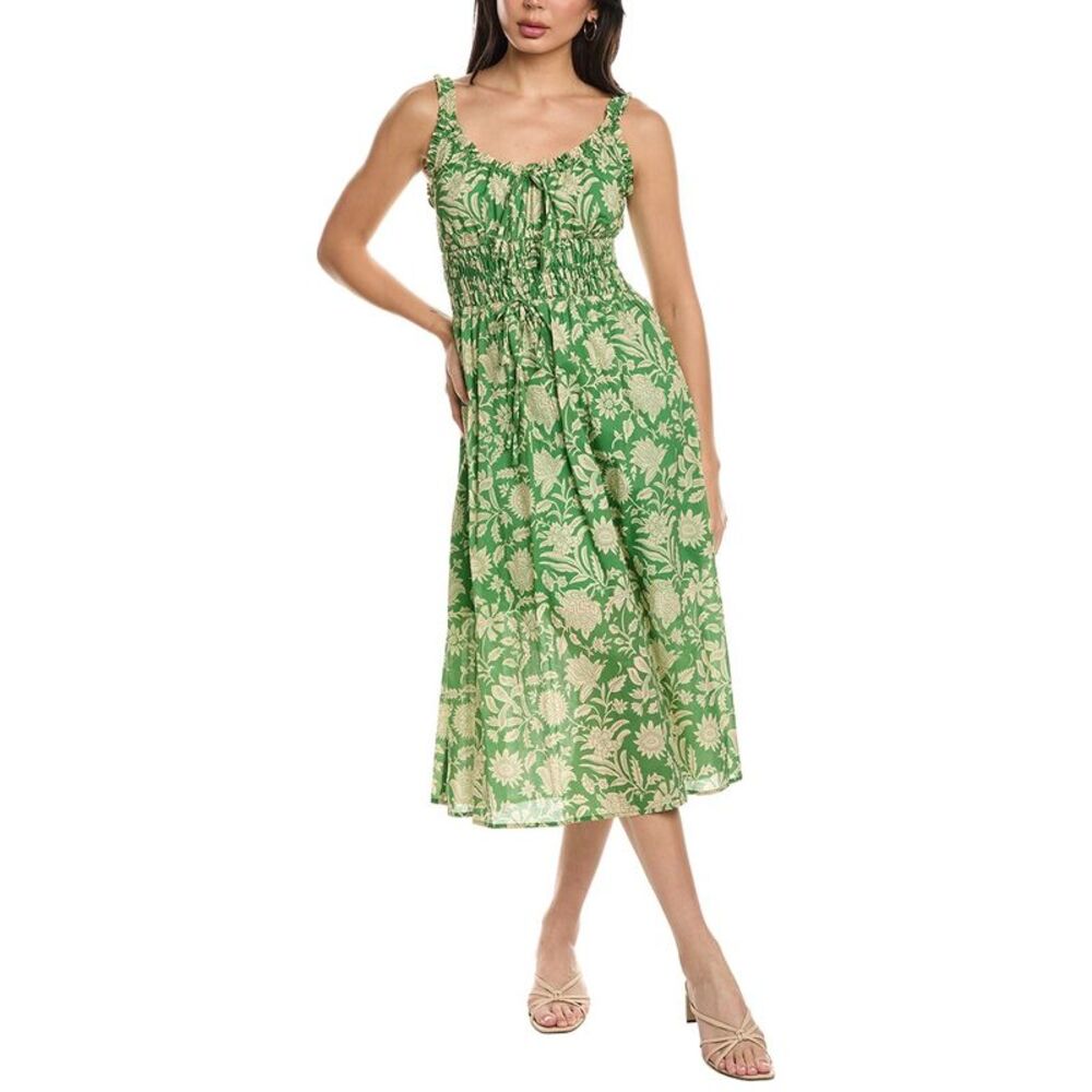 Seraphina Womens  Sleeveless Midi Dress, Green